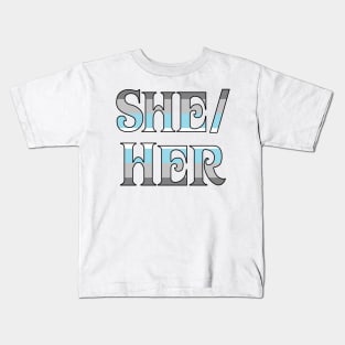 Demiboy She/Her Kids T-Shirt